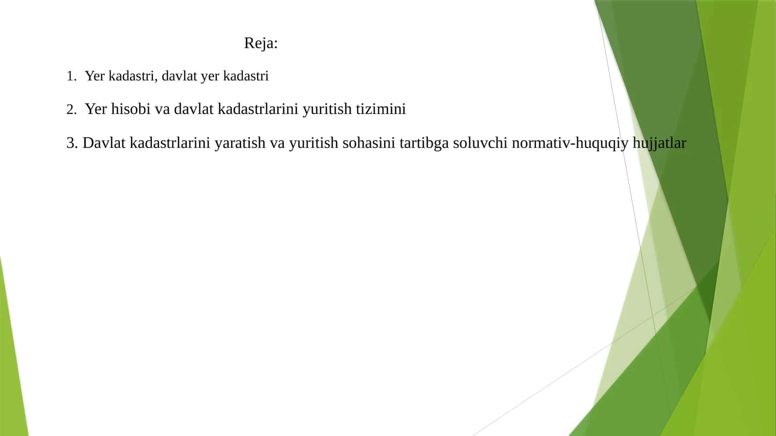 Davlat yer kadastr tushunchasi va yuritish tartibi 1