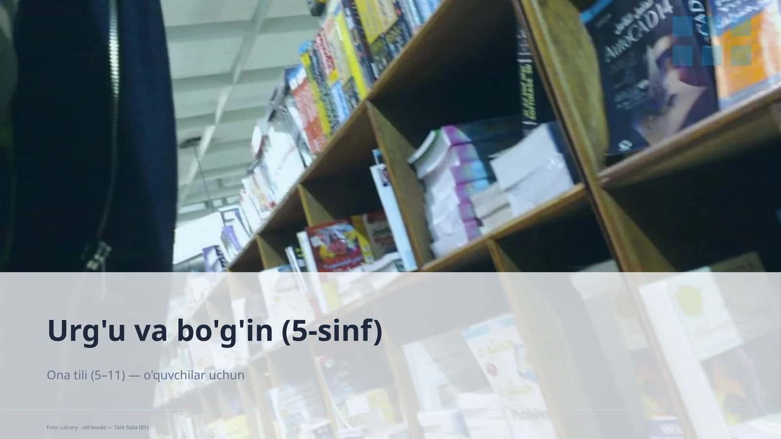 Urg'u va bo'g'in (5-sinf) 1
