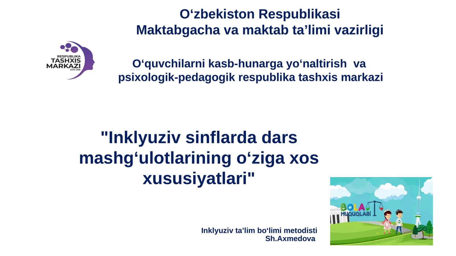 Inklyuzivsinflardadarsmashg‘ulotlariningoʻzigaxosxususiyatlari 1