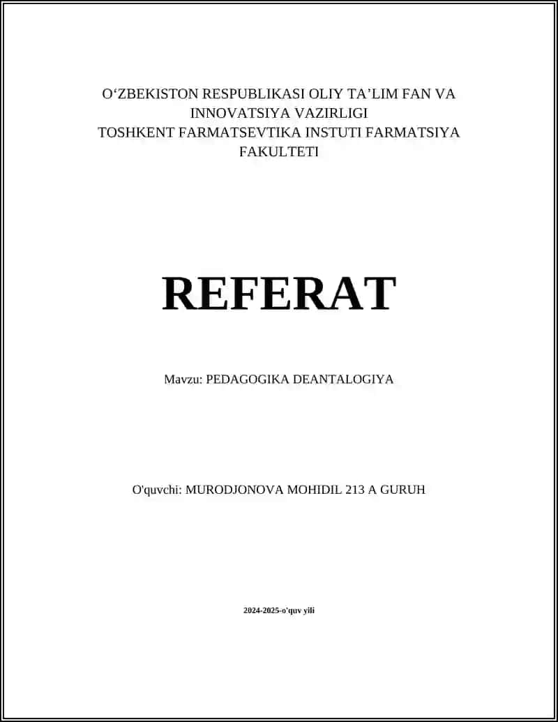 PEDAGOGIKA DEANTALOGIYA 1