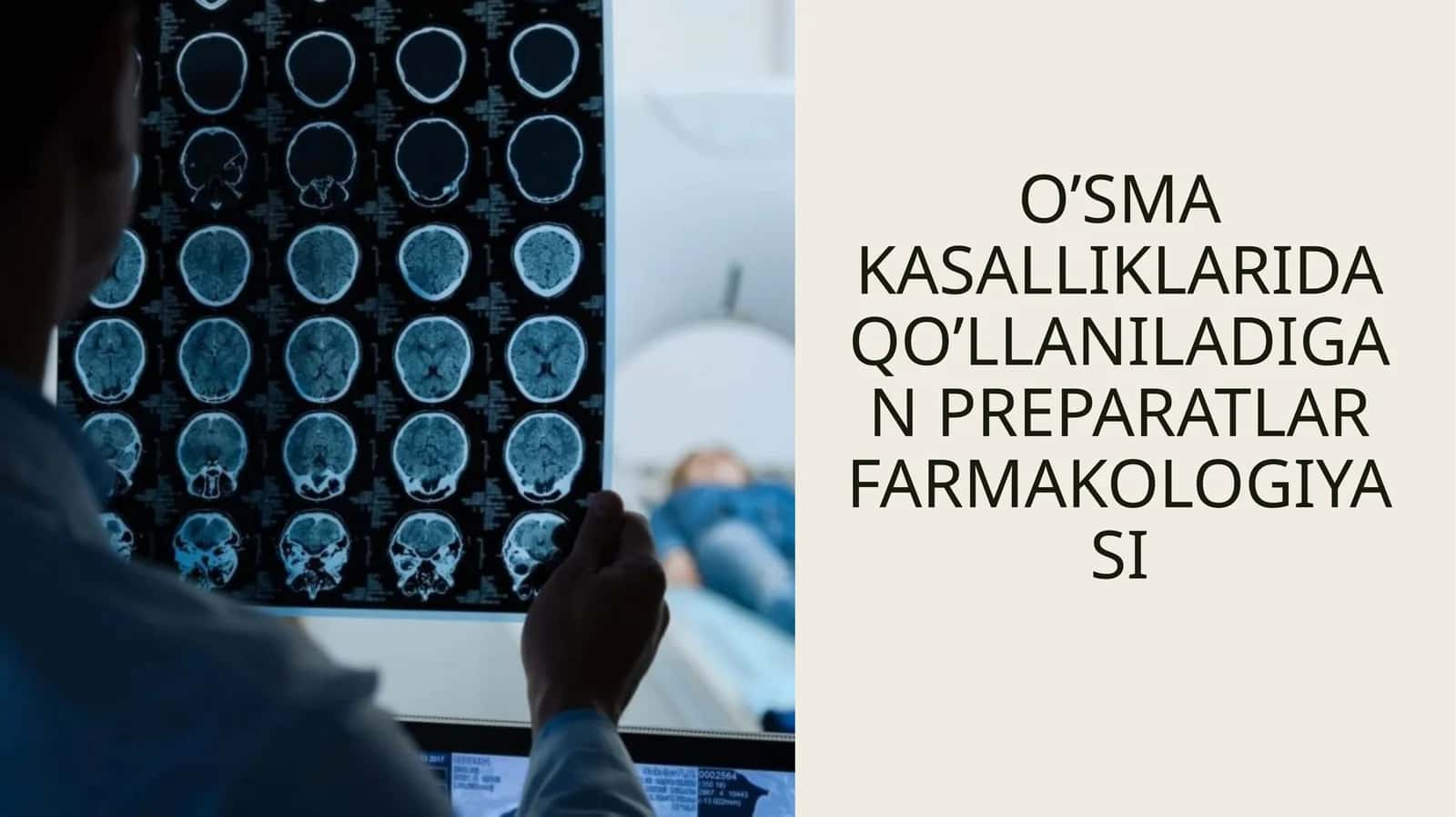 O’SMA KASALLIKLARIDA QO’LLANILADIGAN PREPARATLAR FARMAKOLOGIYASI 1