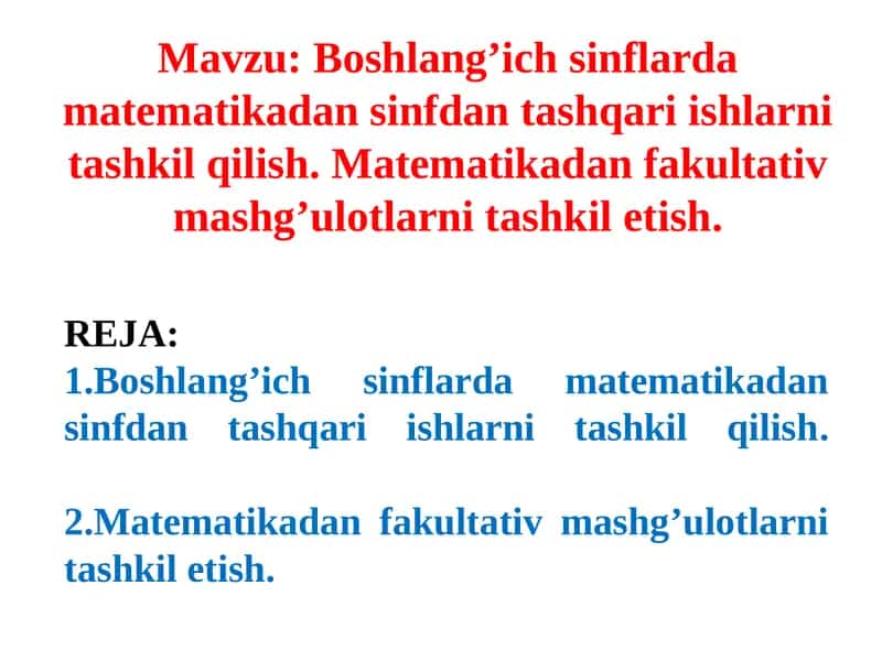 Matematika 1