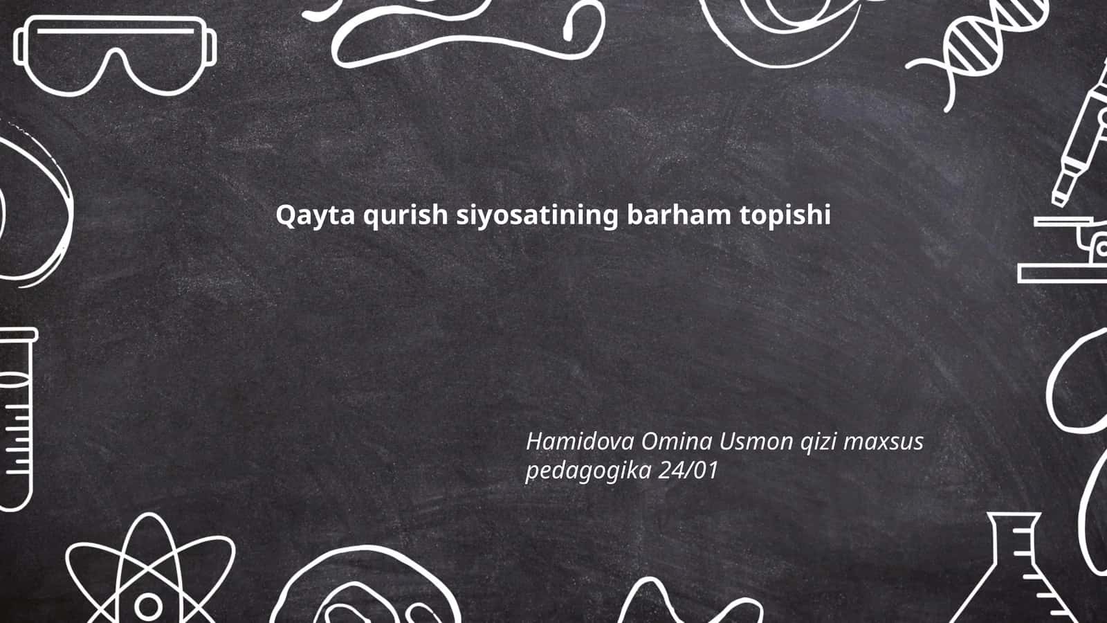 Qayta qurish siyosatining barham topishi 1