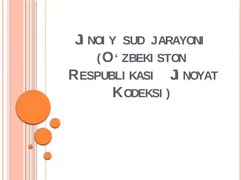 O‘zbekiston Respublikasi Jinoyat kodeksi 1