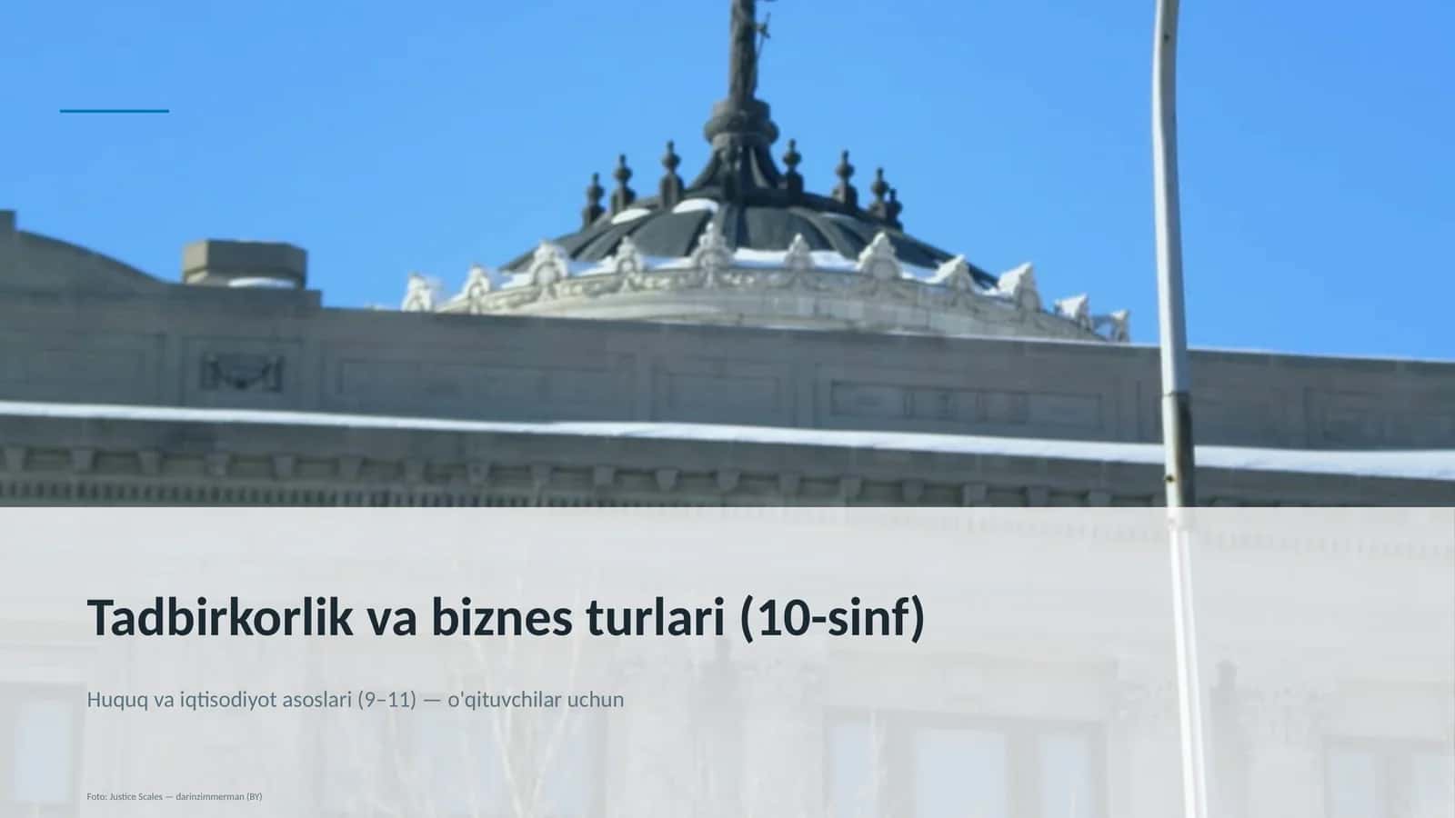Tadbirkorlik va biznes turlari (10-sinf) 1