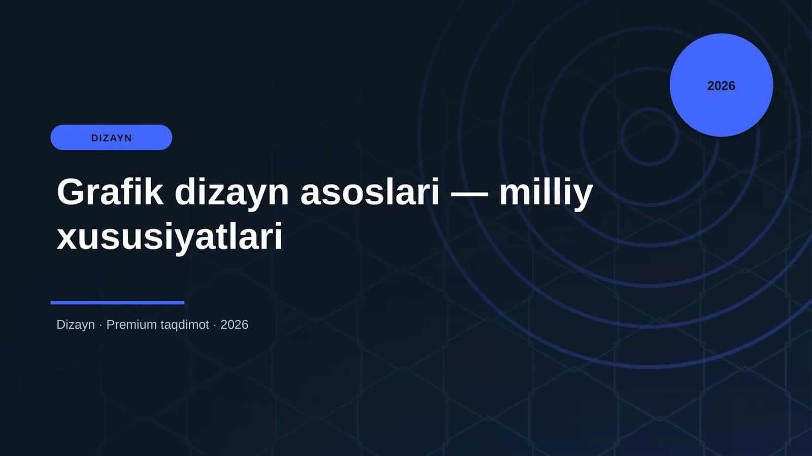Grafik dizayn asoslari — milliy xususiyatlari 1