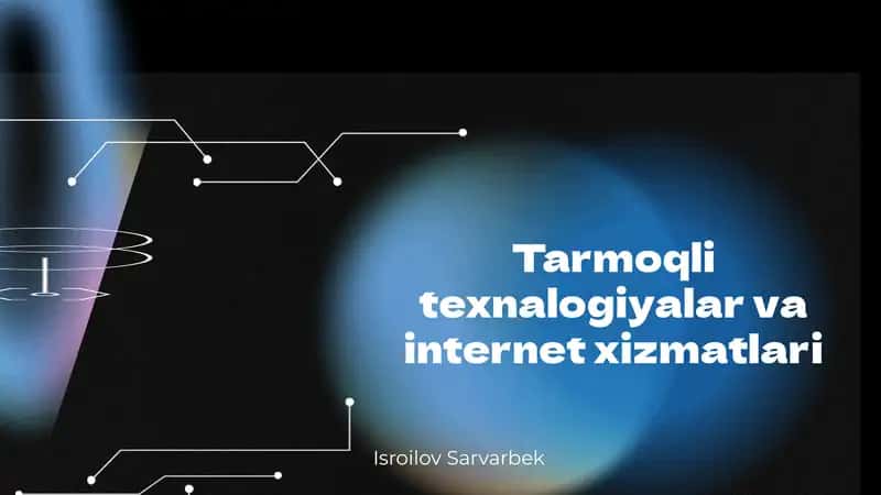 Kompyuter Tarmoqlari: Kirish 1