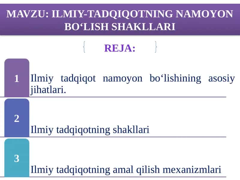 ILMIY-TADQIQOTNING NAMOYON BО‘LISH SHAKLLARI 1