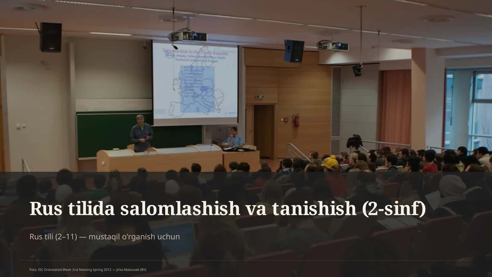 Rus tilida salomlashish va tanishish (2-sinf) 1