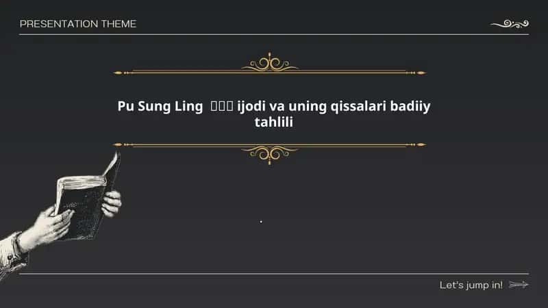 Pu Sung Ling 蒲松齡ijodi va uning qissalari badiiy tahlili 1