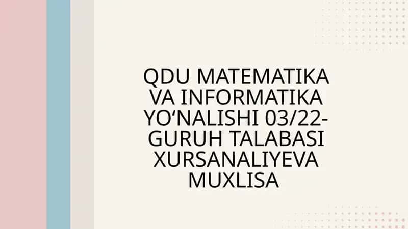 NAMOYISH QILUVCHI PEDAGOGIK DASTURIY VOSITALAR YARATISH 1