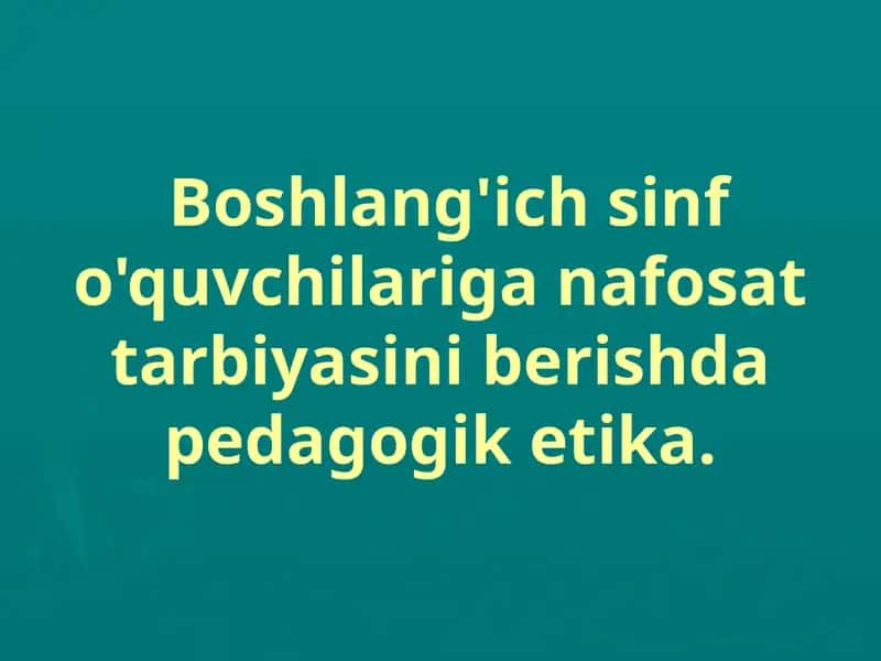 Nafosat Tarbiyasi 1