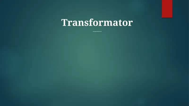 Transformator 1