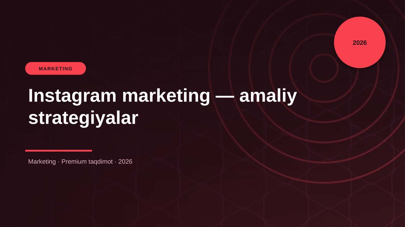 Instagram marketing — amaliy strategiyalar 1