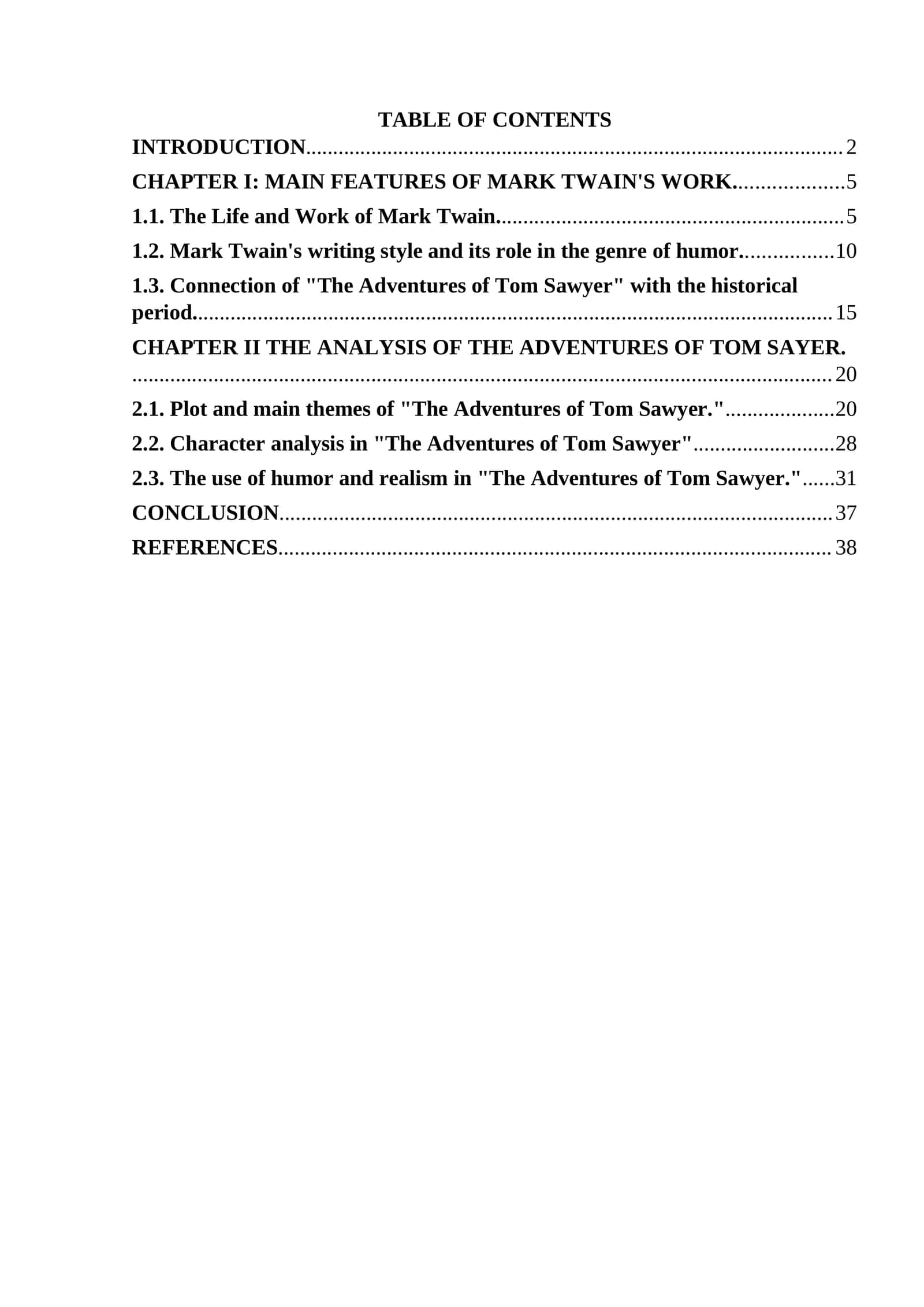 Mark Twain - a founder of a humorous story genre in American literature. Tom Sawyer analysis 1