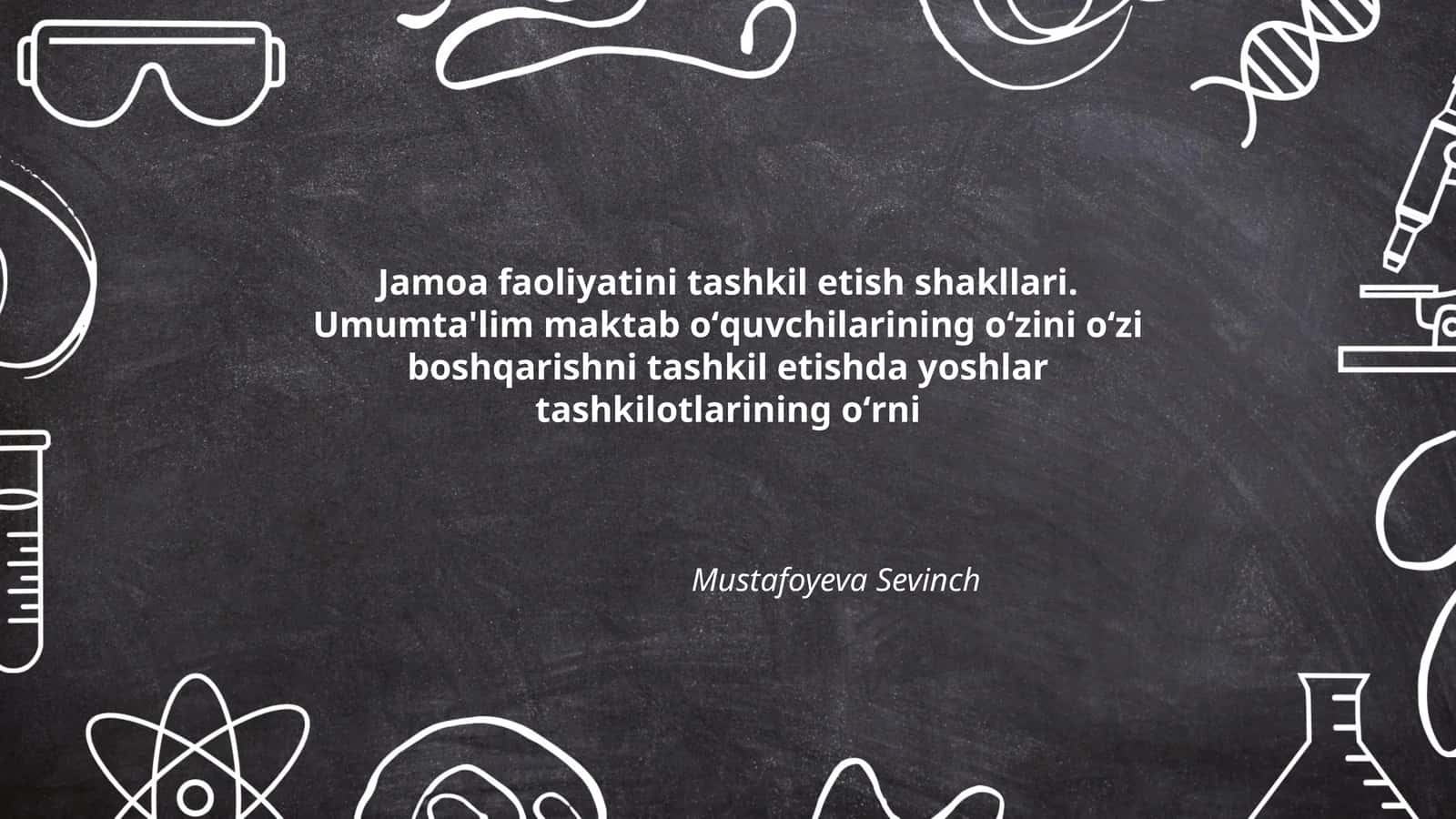 Jamoa faoliyatini tashkil etish shakllari 1