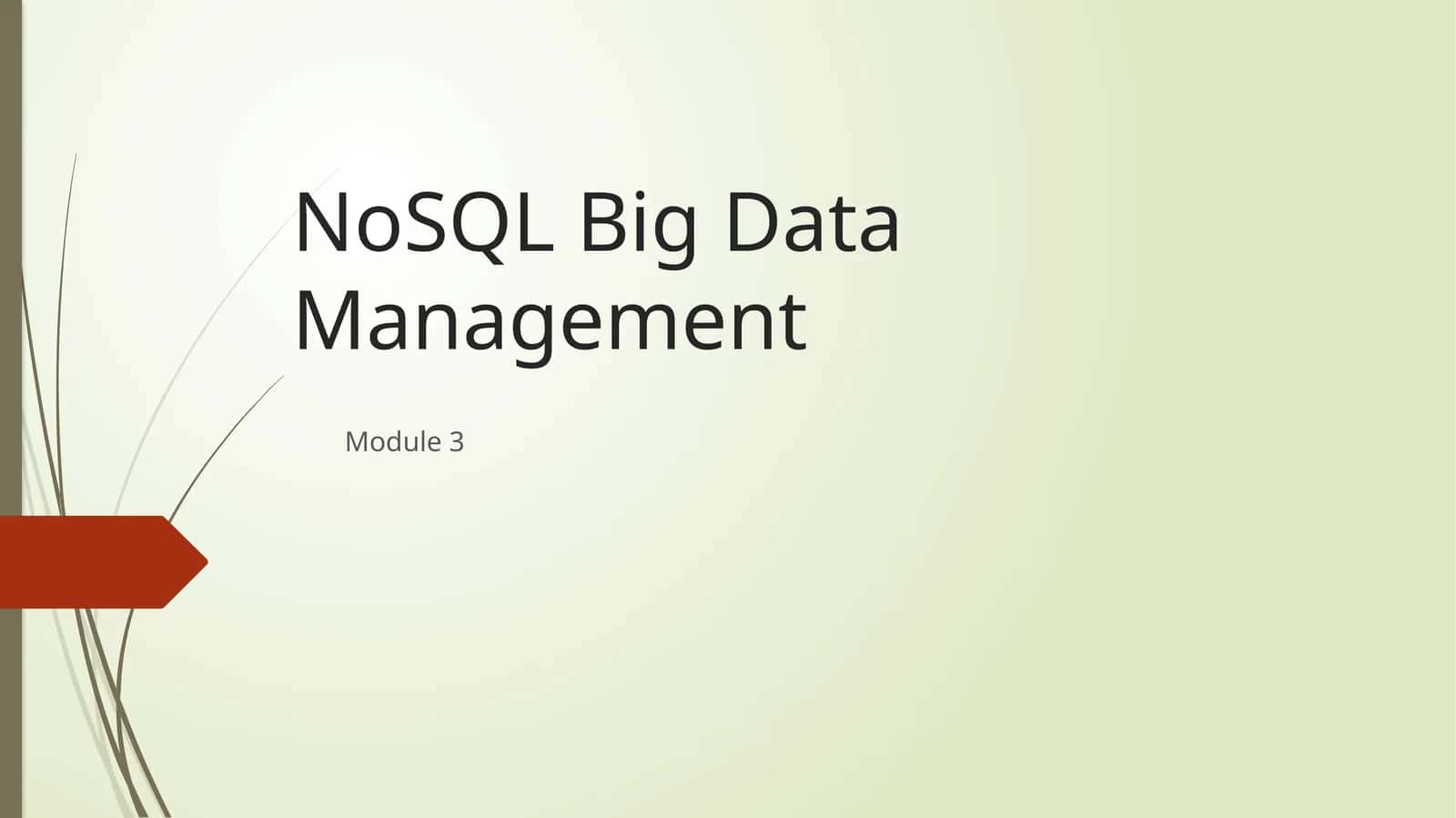 NoSQL Big Data Management 1