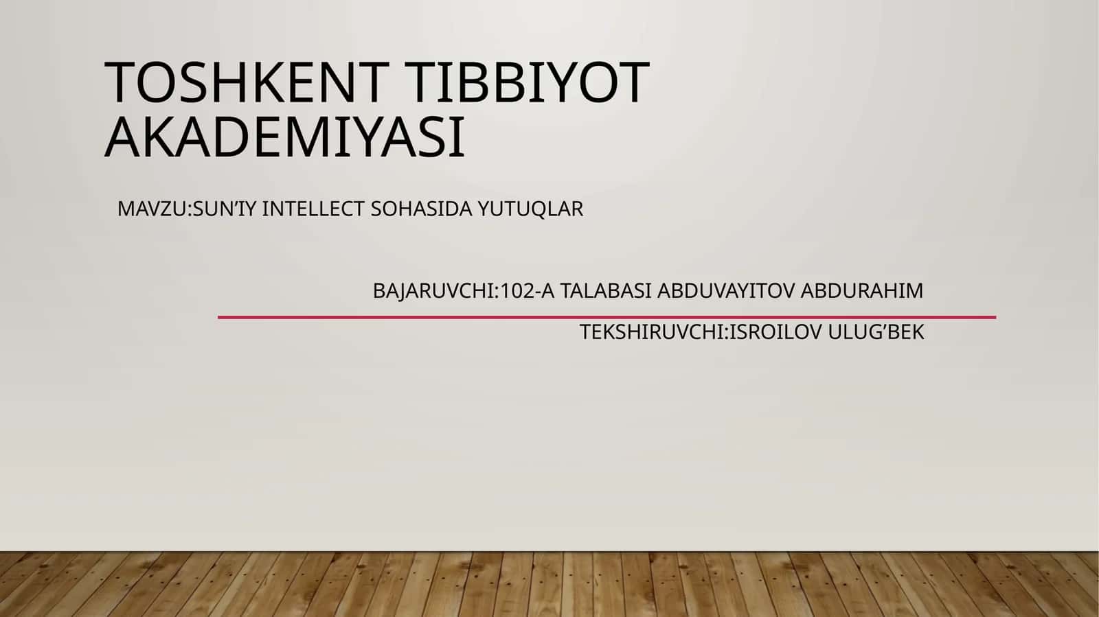 Sun’iy intellect sohasida yutuqlar 1
