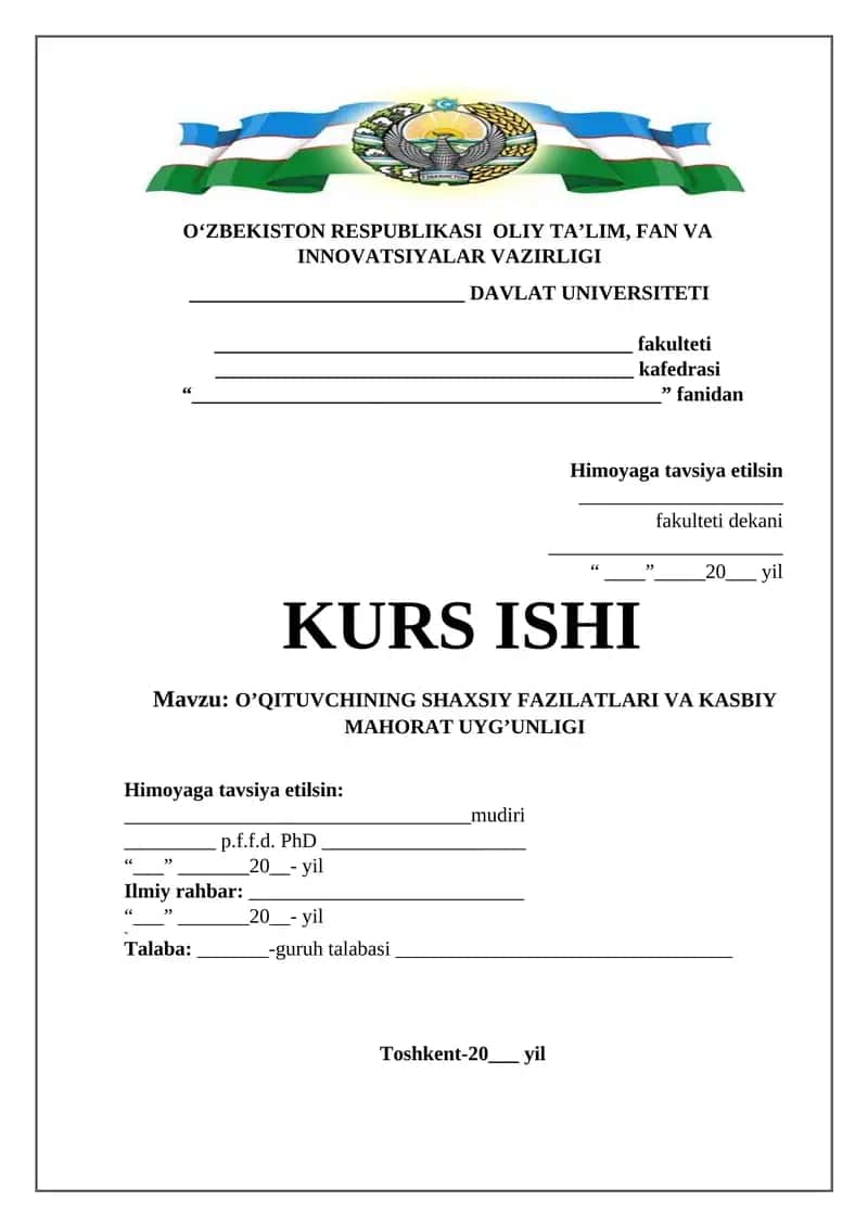 O’QITUVCHINING SHAXSIY FAZILATLARI VA KASBIY MAHORAT UYG’UNLIGI 1