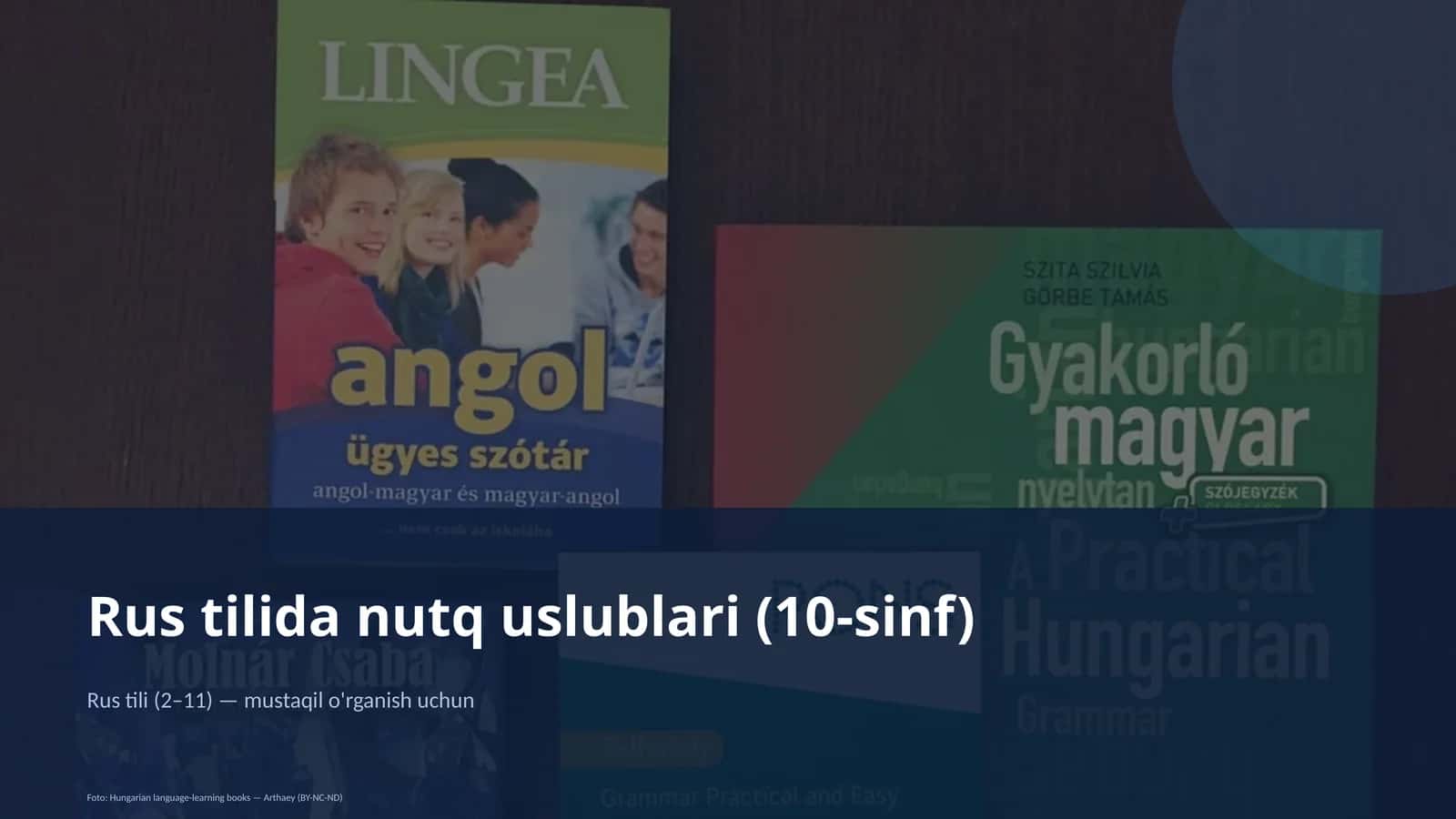 Rus tilida nutq uslublari (10-sinf) 1
