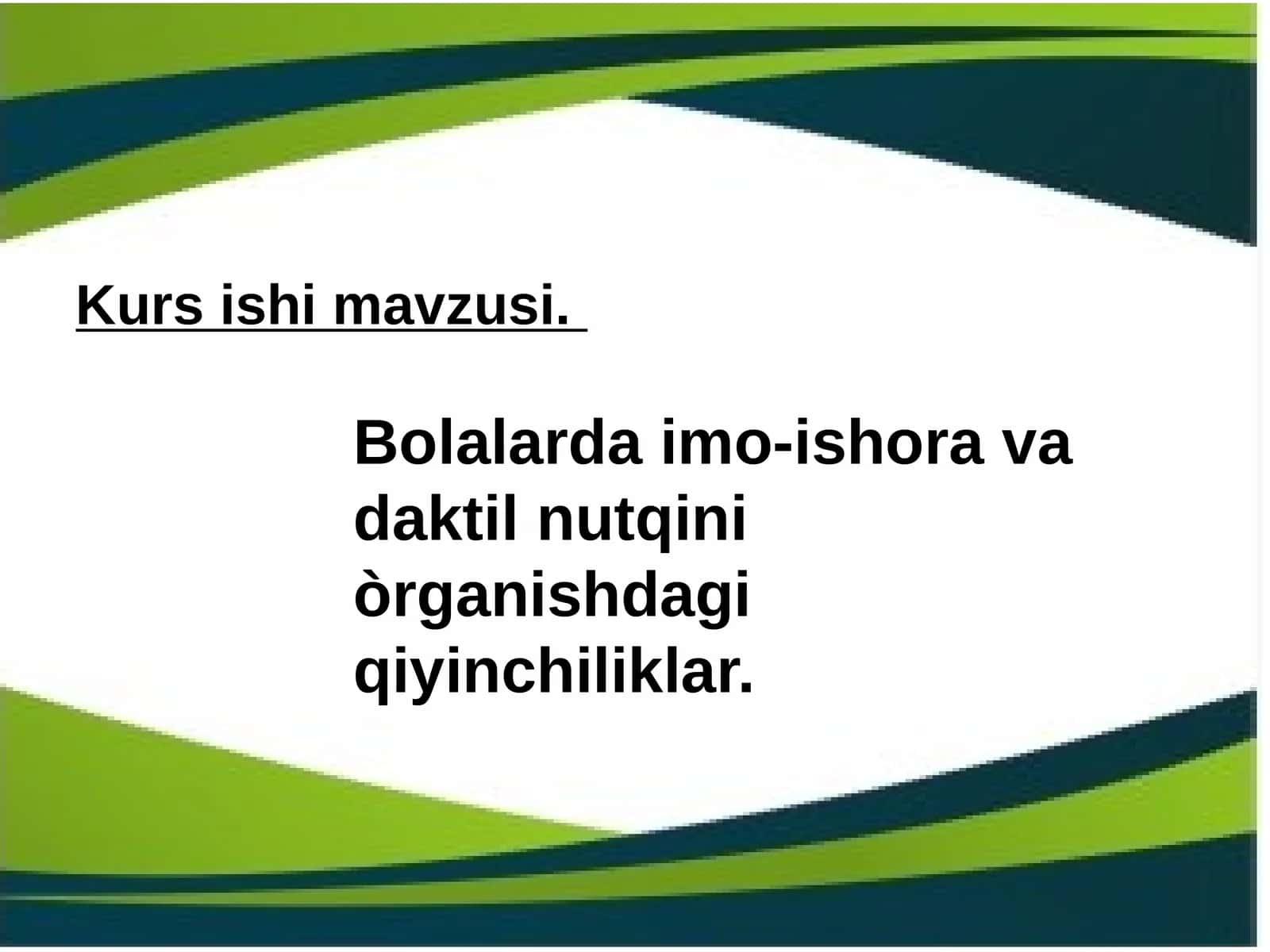 Kursishimavzusi 1