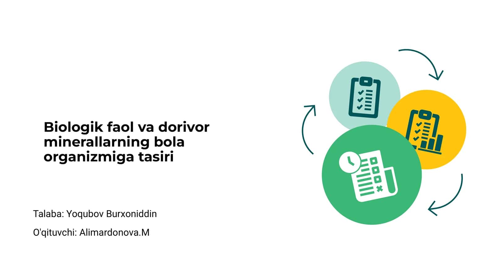 Biologik faol va dorivor minerallarning bola organizmiga tasiri 1