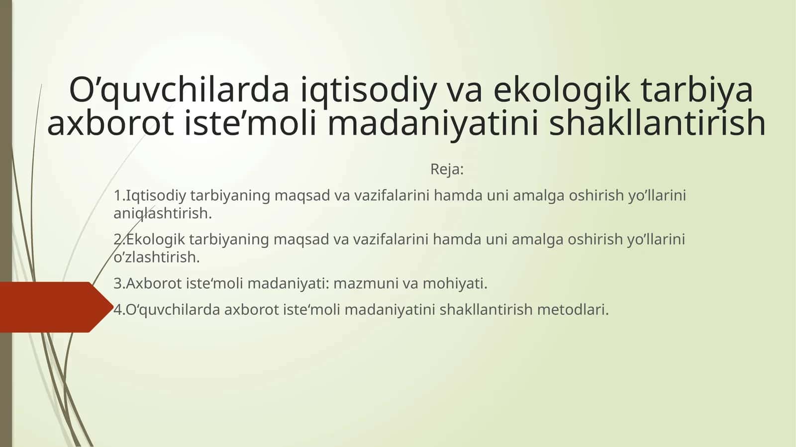 Iqtisodiy tarbiya nima? 1