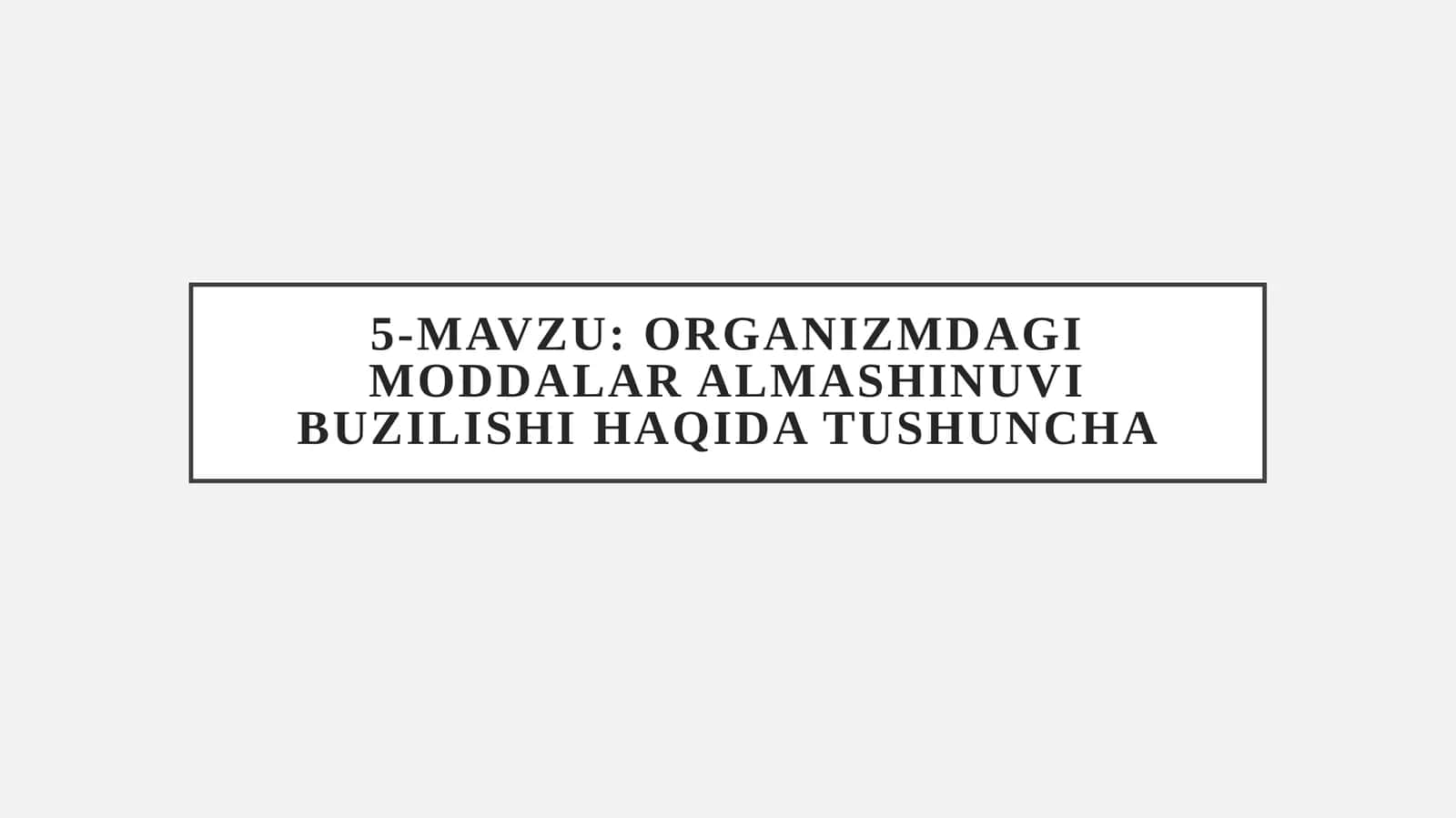 Moddalar alimashinuvi 1
