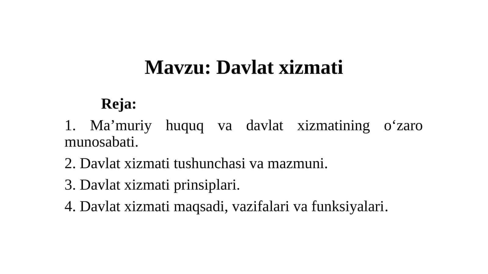 Davlat xizmati 1