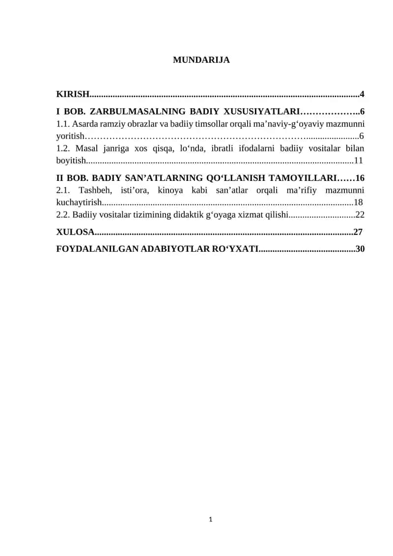 Masal Janri va Uning Badiy Imkoniyatlari 1