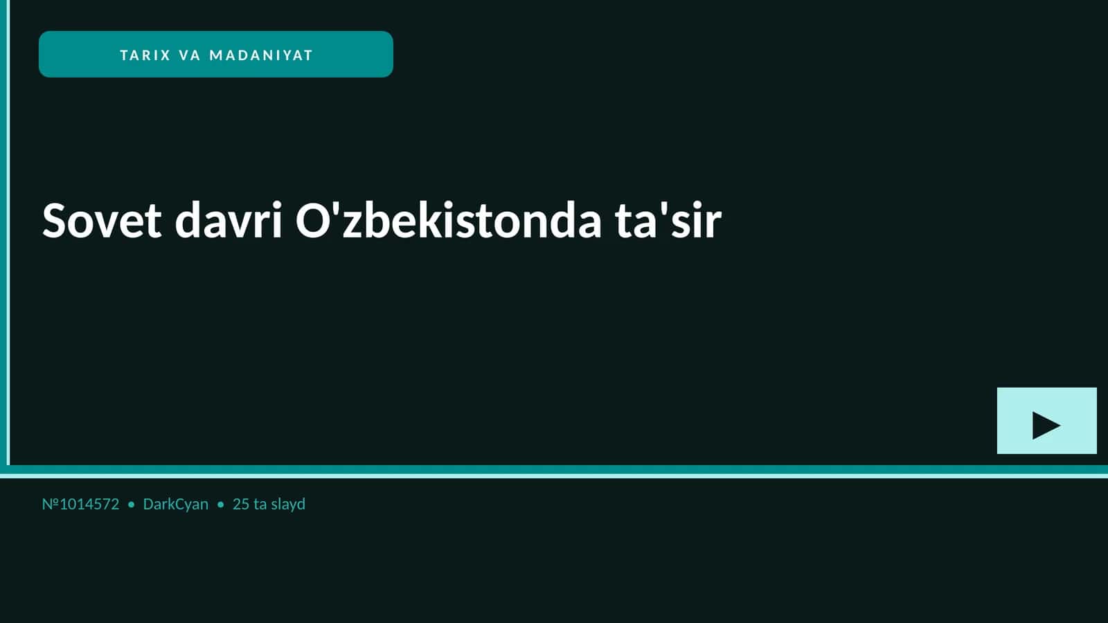 Sovet davri O'zbekistonda ta'sir 1