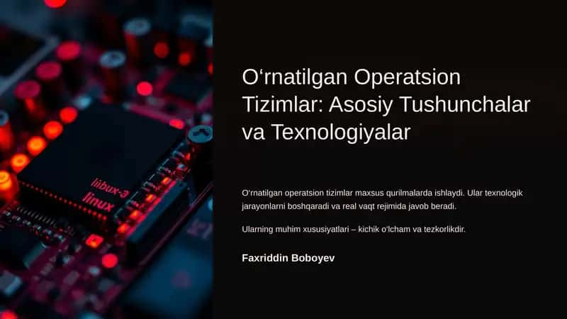 Ornatilgan Operatsion Tizimlar Asosiy Tushunchalar va Texnologiyalar 1