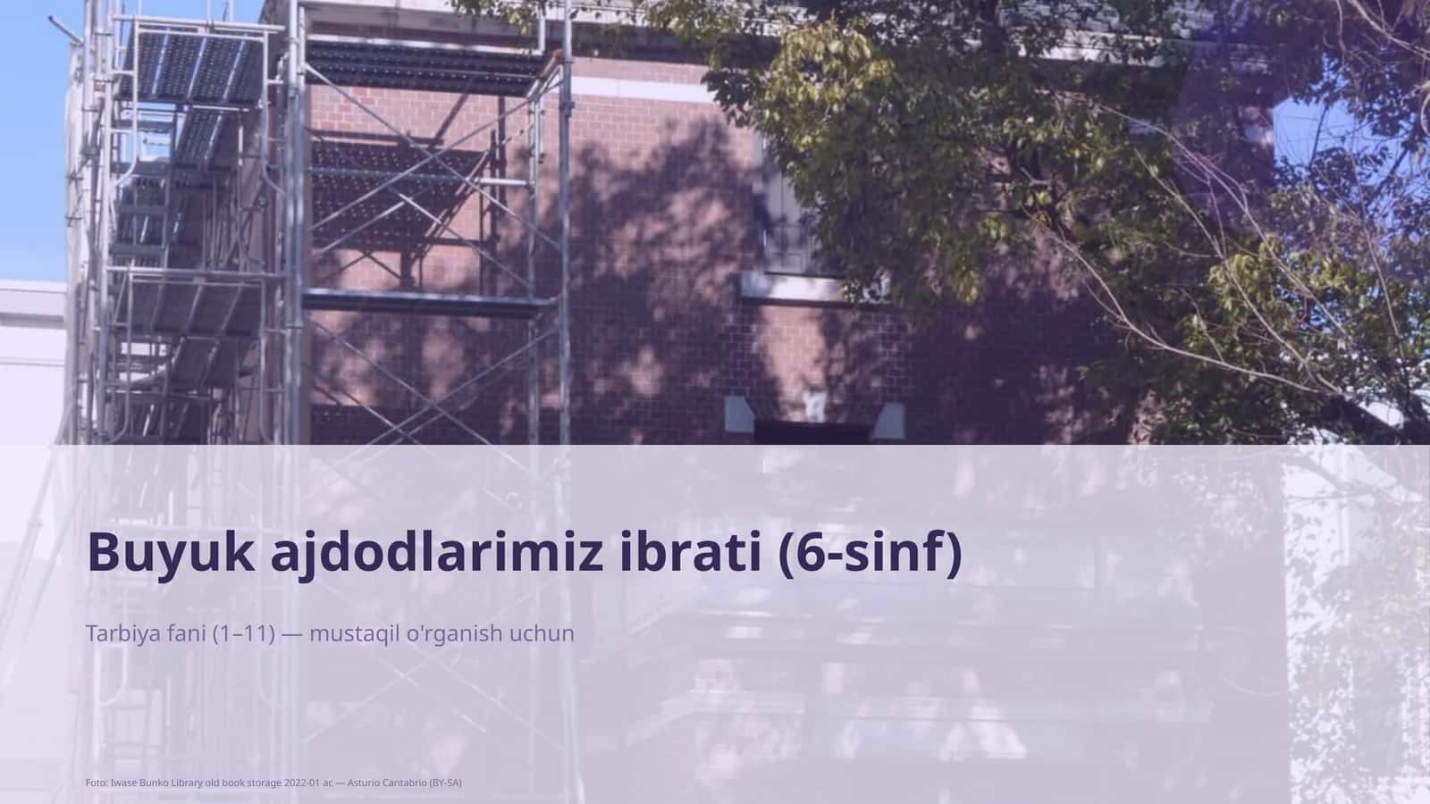 Buyuk ajdodlarimiz ibrati (6-sinf) 1