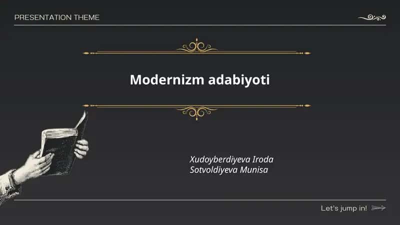 Modernizm adabiyoti 1