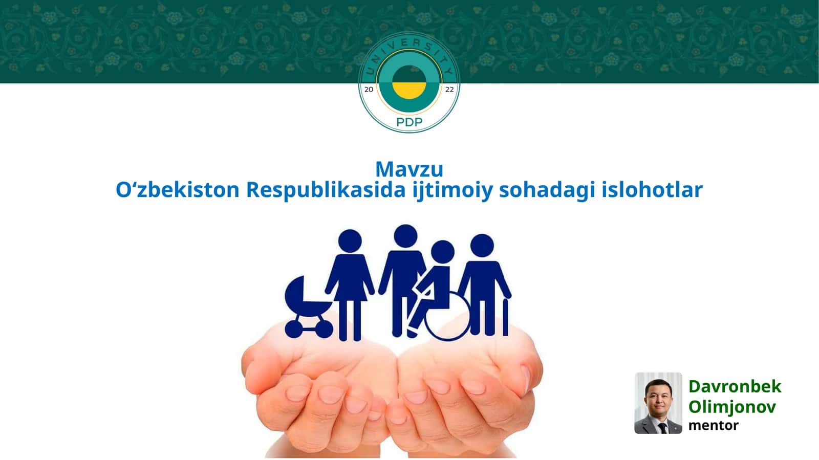 O‘zbekiston Respublikasi ijtimoiy sohada gi islohotlar 1