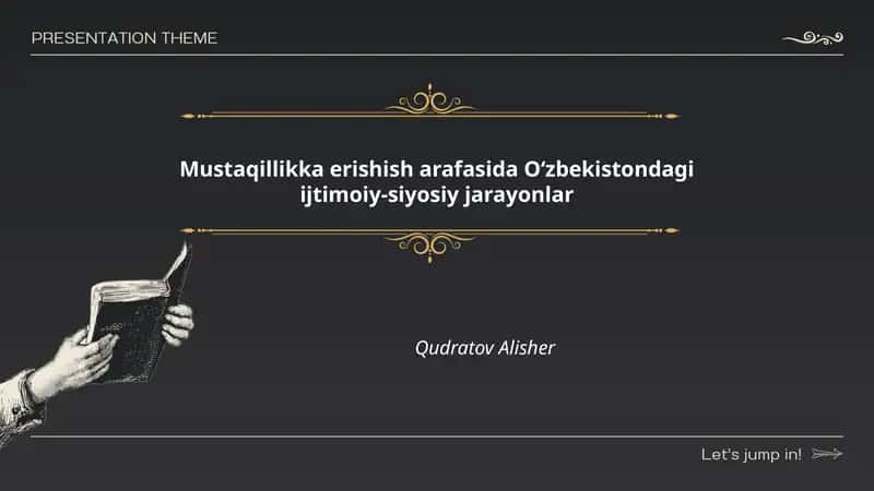 Mustaqillikka erishish arafasida O‘zbekistondagi ijtimoiy-siyosiy jarayonlar 1