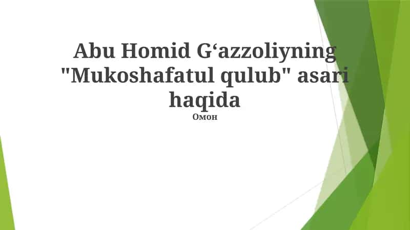Mukashafatul Qulub 1