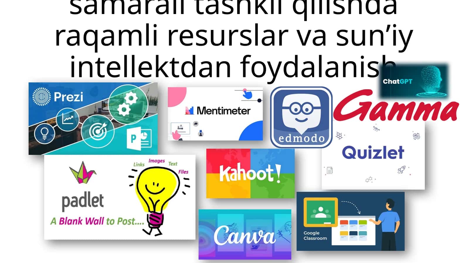 O‘quv mashgʻulotlarini samarali tashkil qilishda raqamli resurslar va sunʼiy intellektdan foydalanish 1