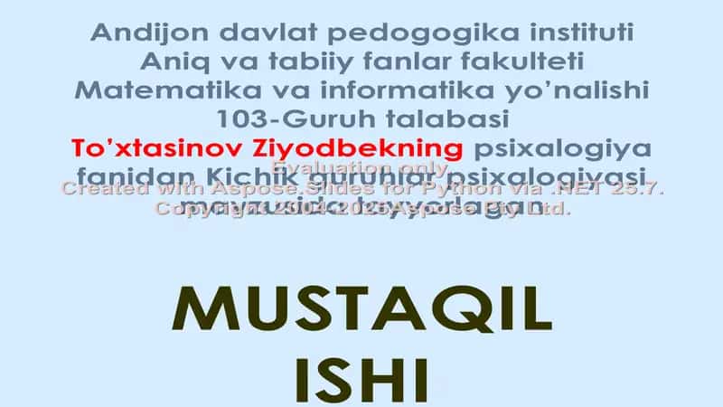 Ijtimoiy Guruhlar Tasnifi 1