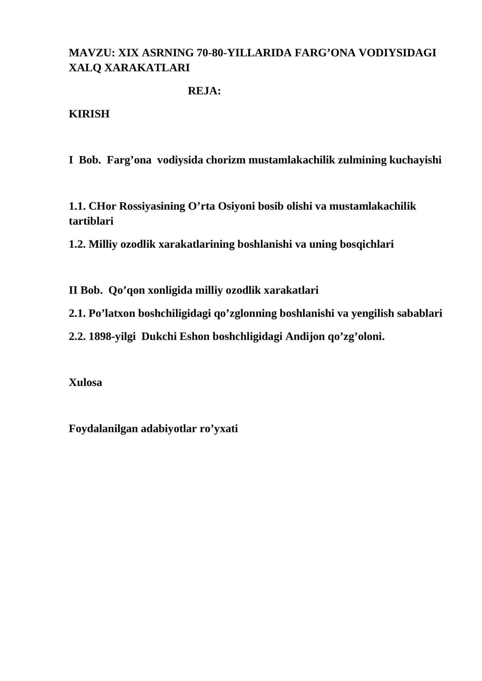 XIX ASRNING 70-80-YILLARIDA FARG’ONA VODIYSIDAGI XALQ XARAKATLARI 1