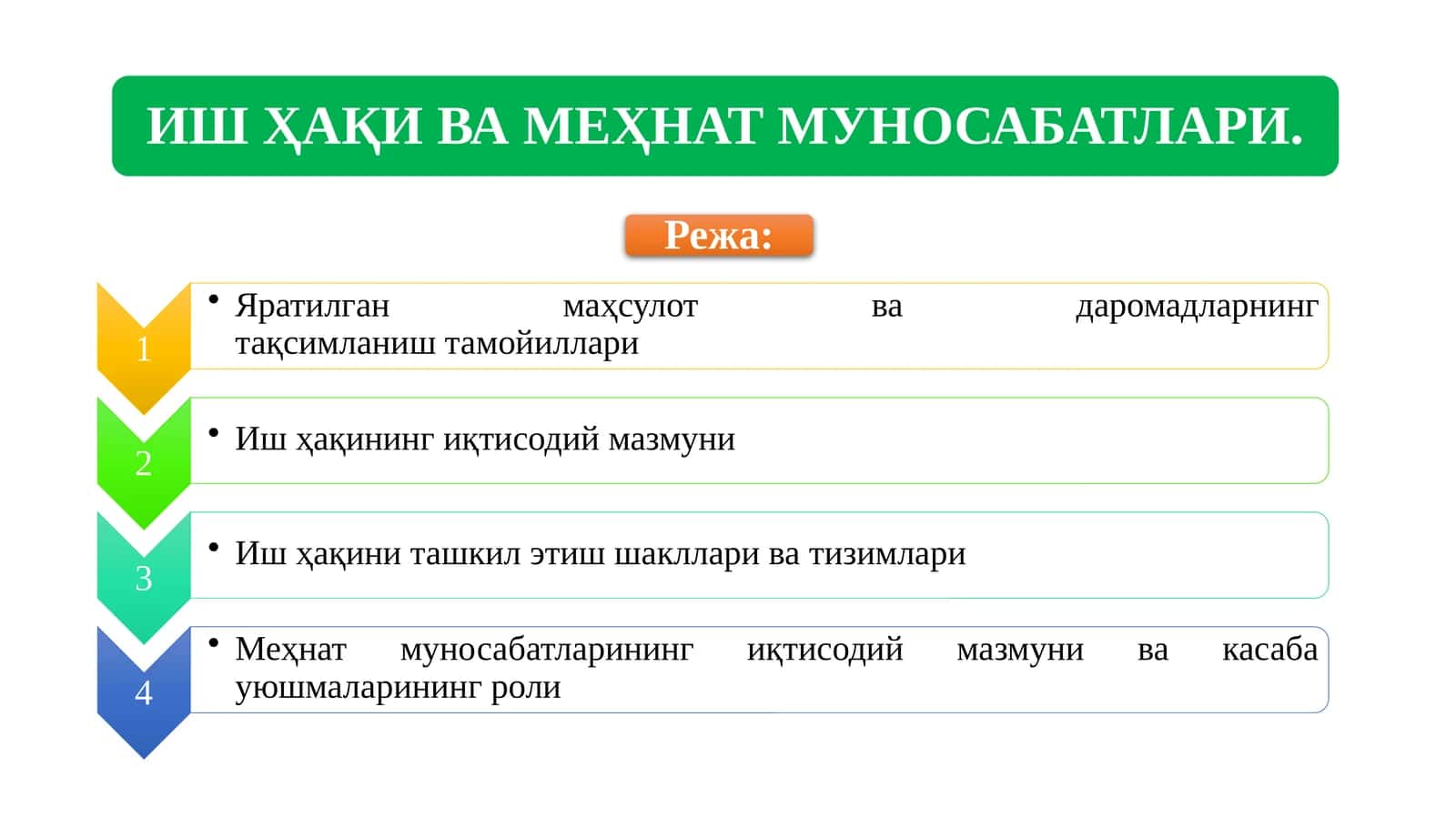 Ишлабчиқарилган маҳсулотнинг тақсимланиш тамойиллари 1