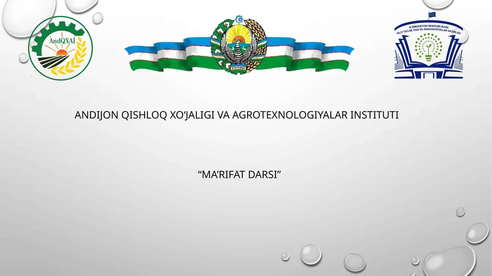 “MA’RIFAT DARSI” 1