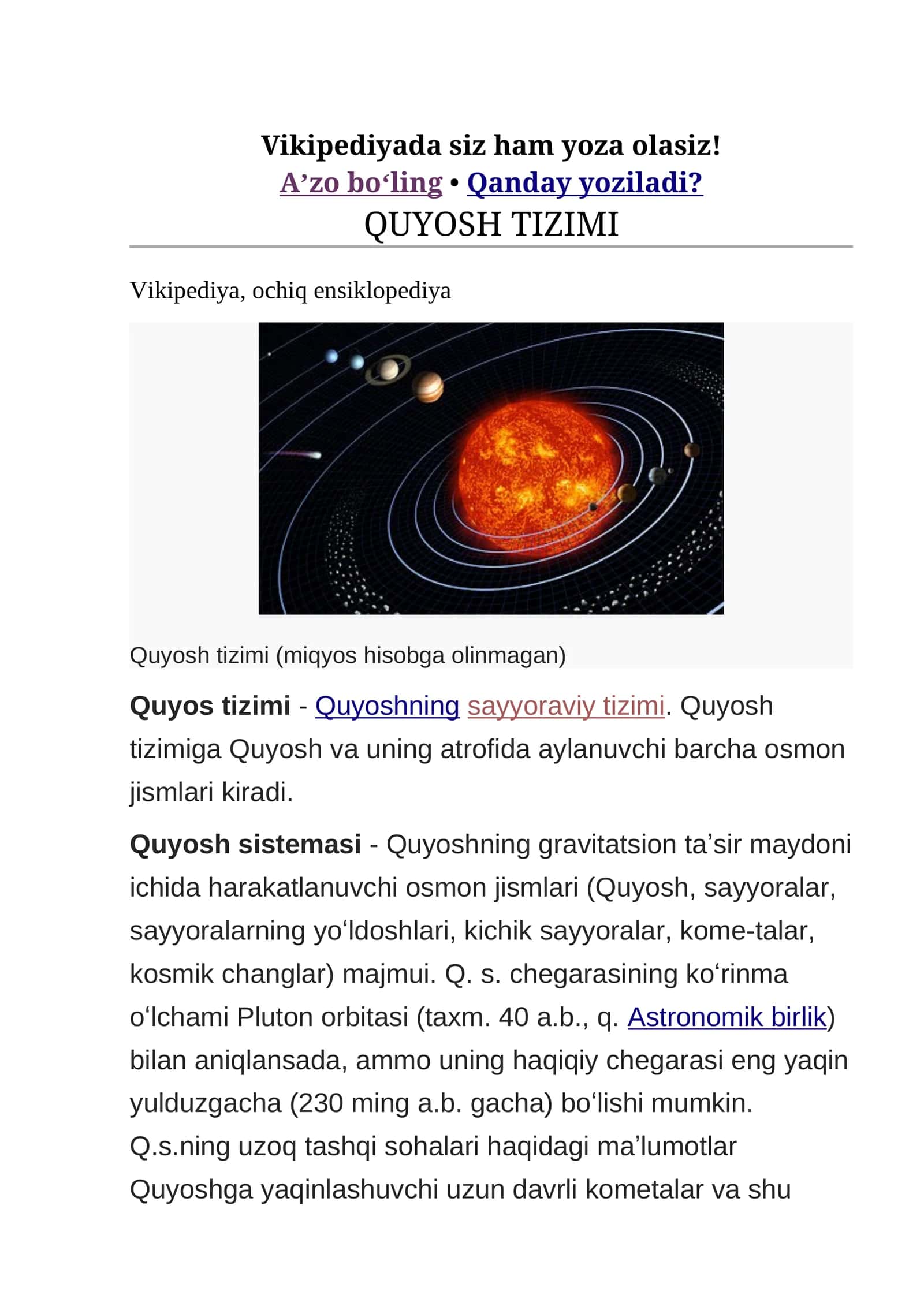 Quyosh tizimi 1