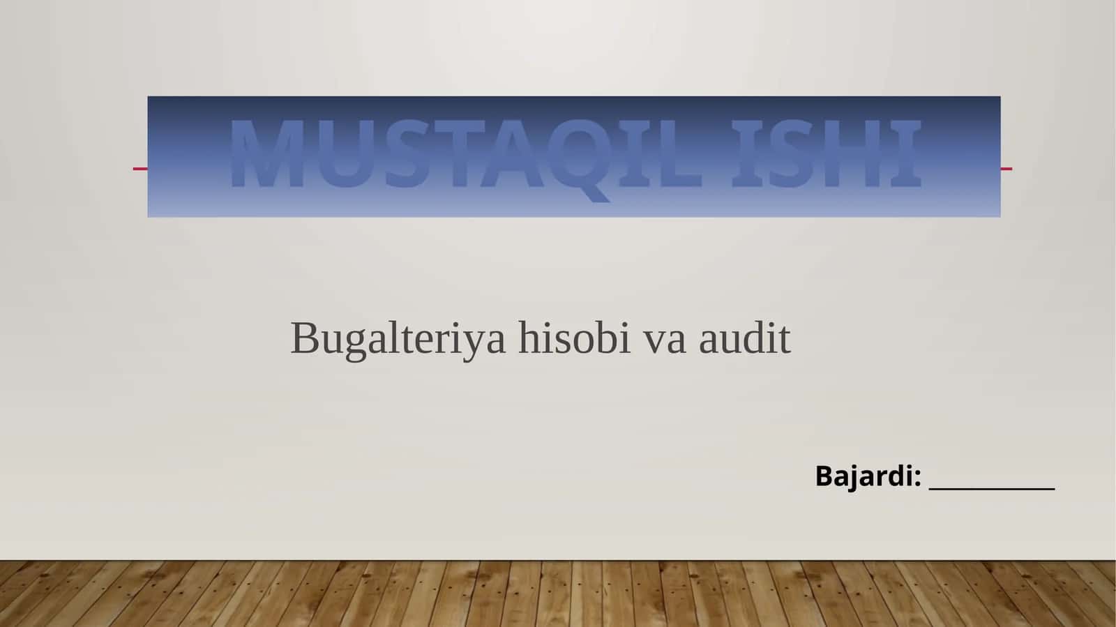 Tovar moddiy zaxiralar 1