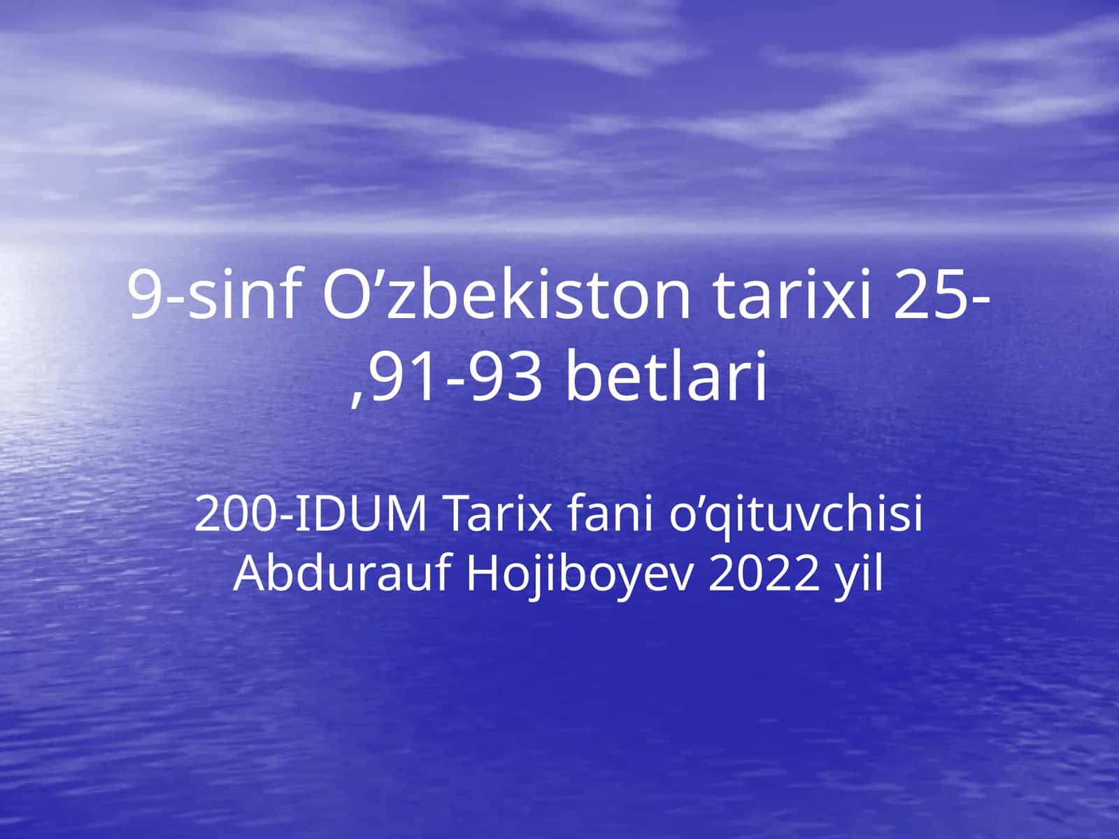 Jadidlar harakati 1