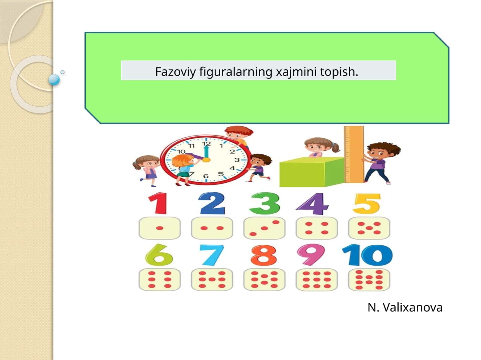 Fazoviy figuralarning xajmini topish 1