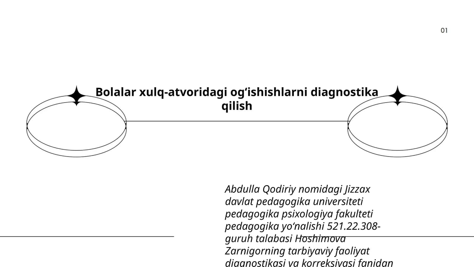 Bolalar xulq-atvoridagi ogʻishishlarni diagnostika qilish 1