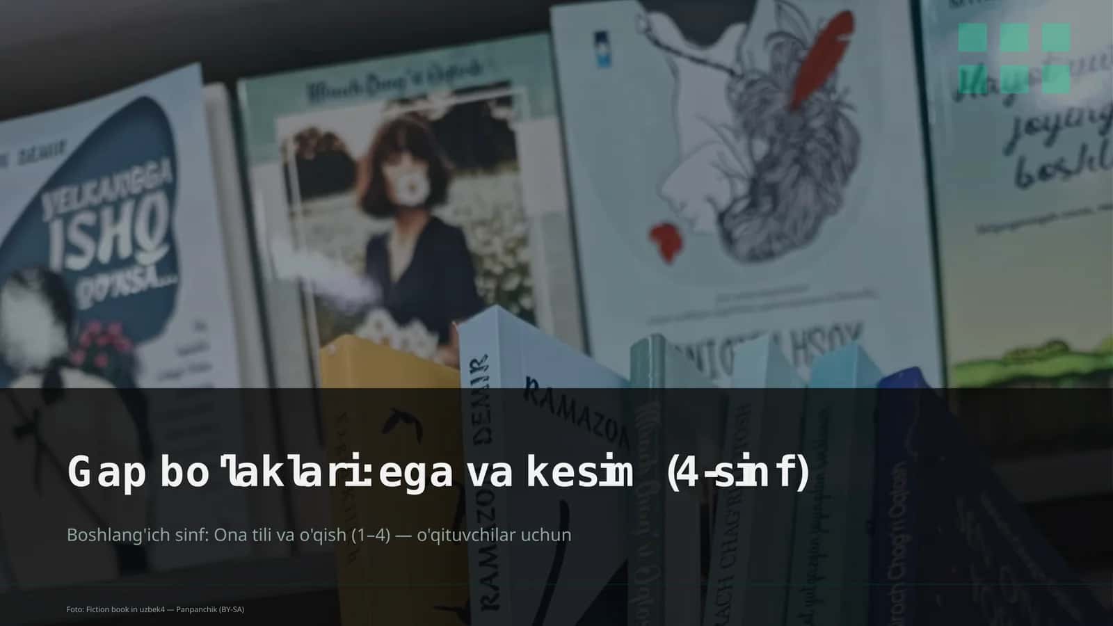 Gap bo'laklari: ega va kesim (4-sinf) 1