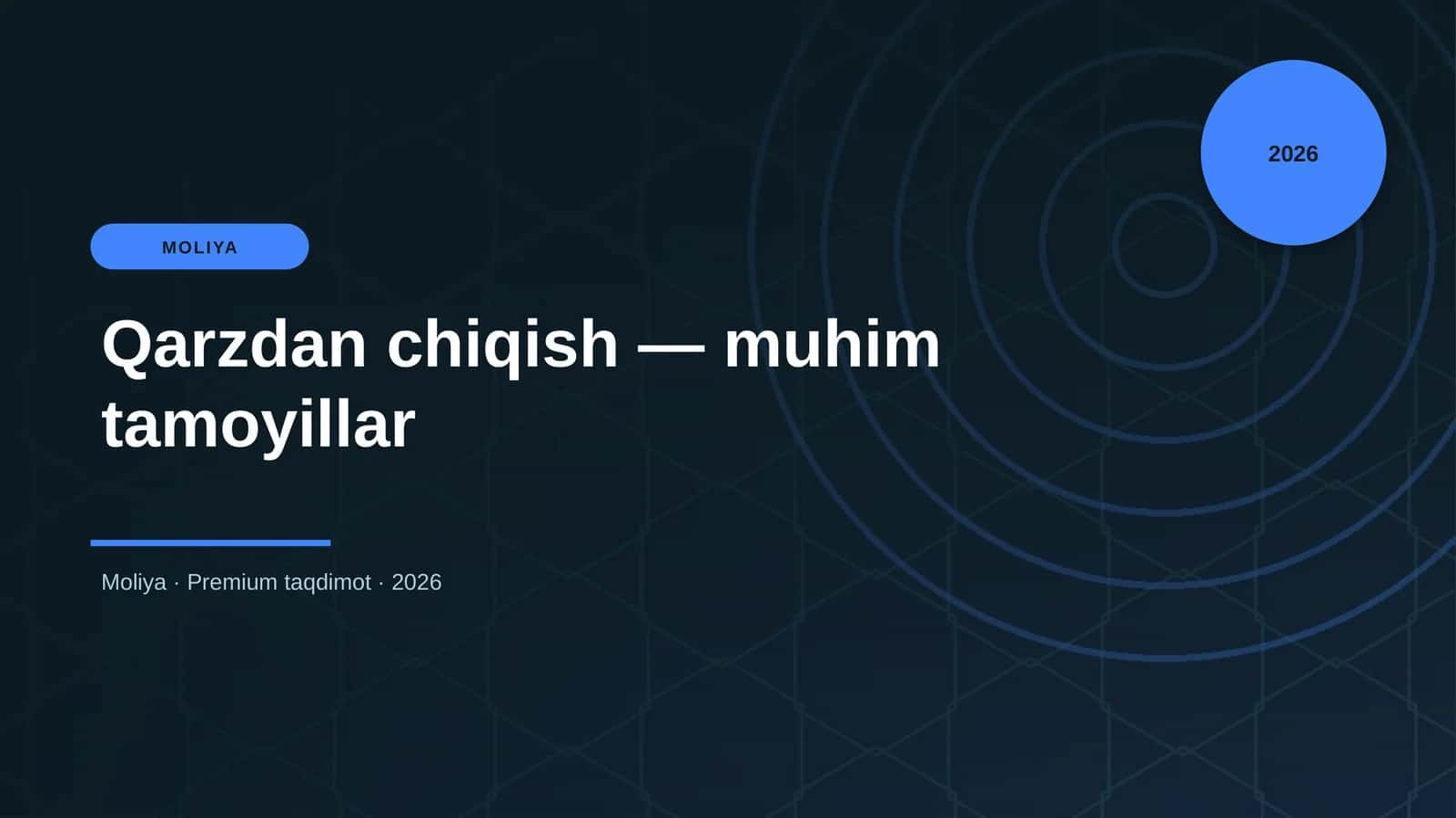 Qarzdan chiqish — muhim tamoyillar 1