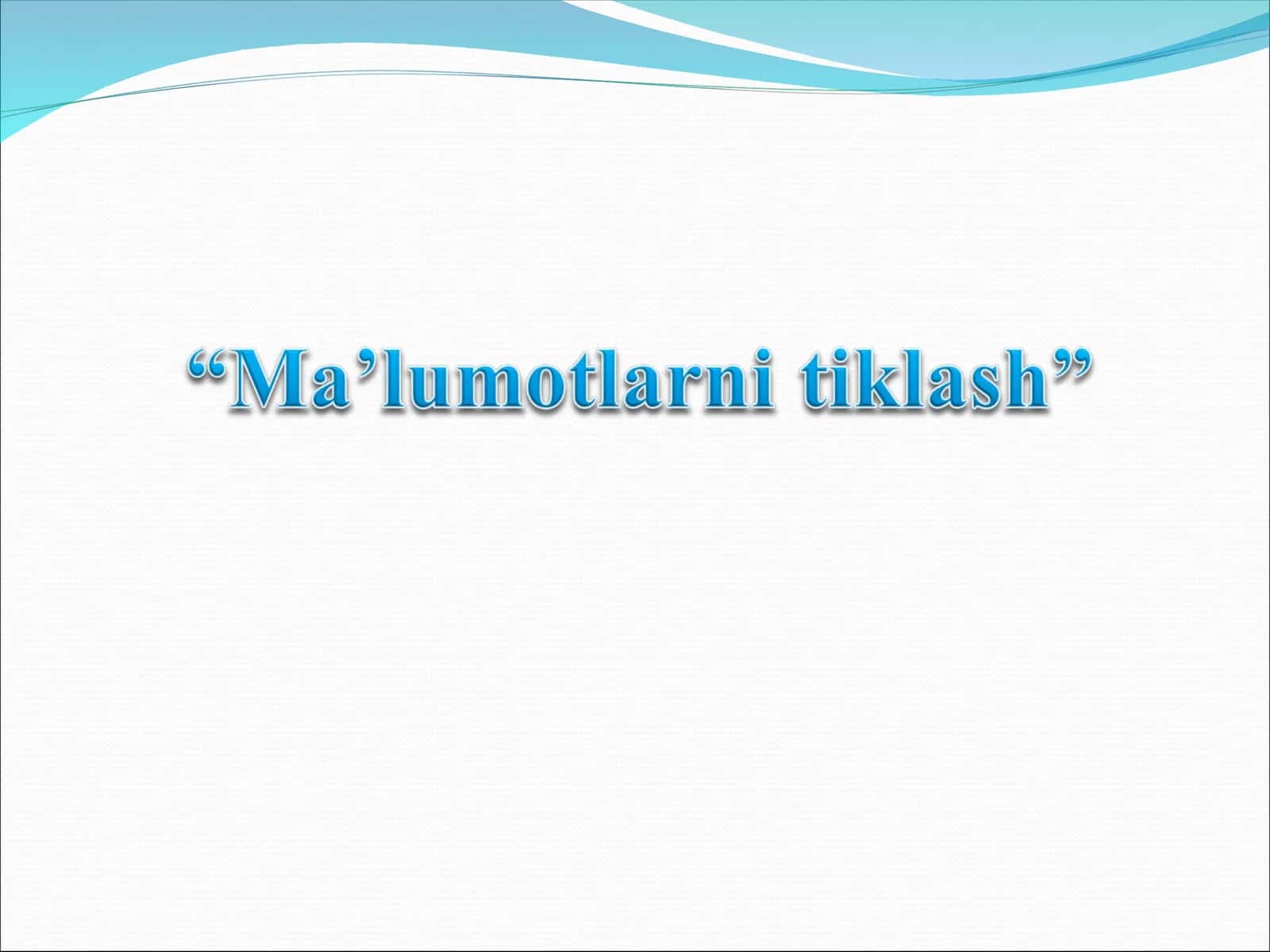 Ma’lumotlarni qayta tiklash vositalari 1
